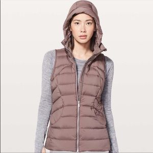 Lululemon pack it down vest sz 6 in mauve stone